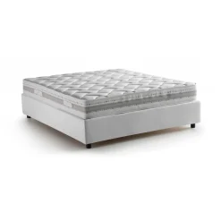 Letto 2 piazze contenitore bianco 175x215cm senza testiera - Alessander
