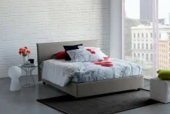 Letto 2 piazze contenitore grigio 175x205cm stabile - Anassimene