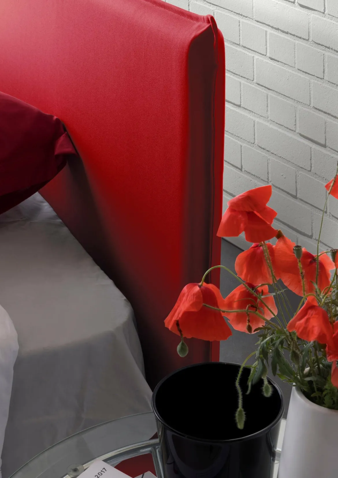 Letto 2 piazze contenitore rosso 175x215cm comodo - Ariadni