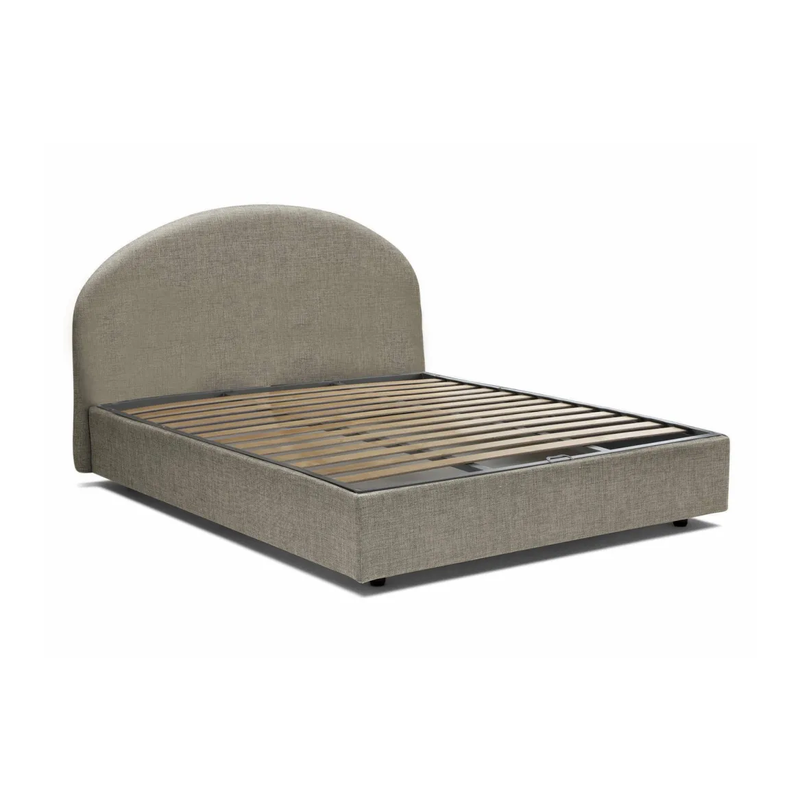 Letto 2 piazze contenitore tortora 175x205cm stabile - Amida