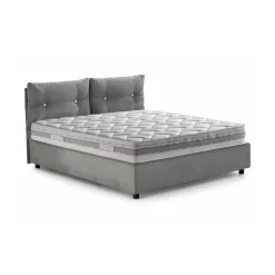 Letto 1 posto contenitore grigio 95x205cm design - Sabazia