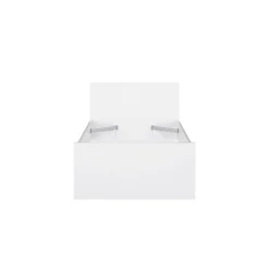 Letto singolo bianco lucido 96x196cm adatto per materasso 190x90 cm - Assar