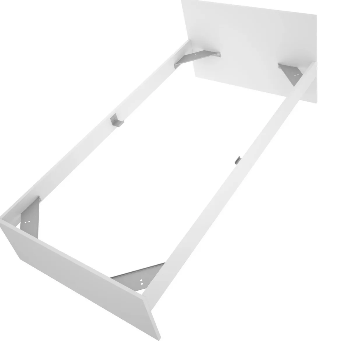 Letto singolo bianco 194x95cm adatto per materasso 90x190 cm - Haikui