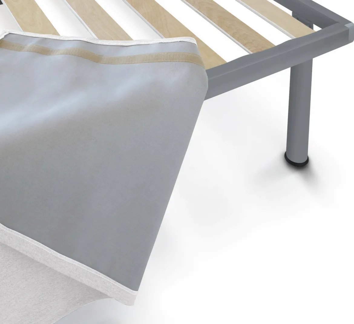 Letto singolo bianco 80x190cm materasso incluso - Ascra