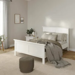 Letto singolo bianco 158x200cm rete inclusa - Arcevia