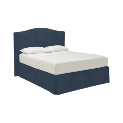 Letto Singolo blu Sfoderabile Contenitore, Dimensione Materasso 90x190 cm - Orvieto