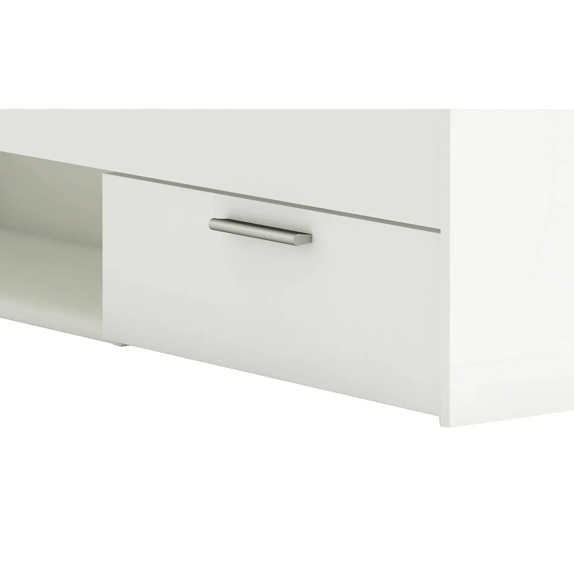Letto singolo economico bianco opaco 94x204cm adatto per materasso 200x90 cm - Zone