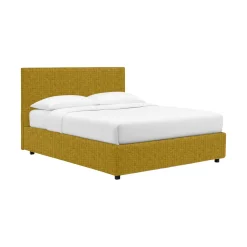 Letto Singolo Giallo Ocra Sfoderabile Contenitore, Dimensione Materasso 90x190 cm - Racines