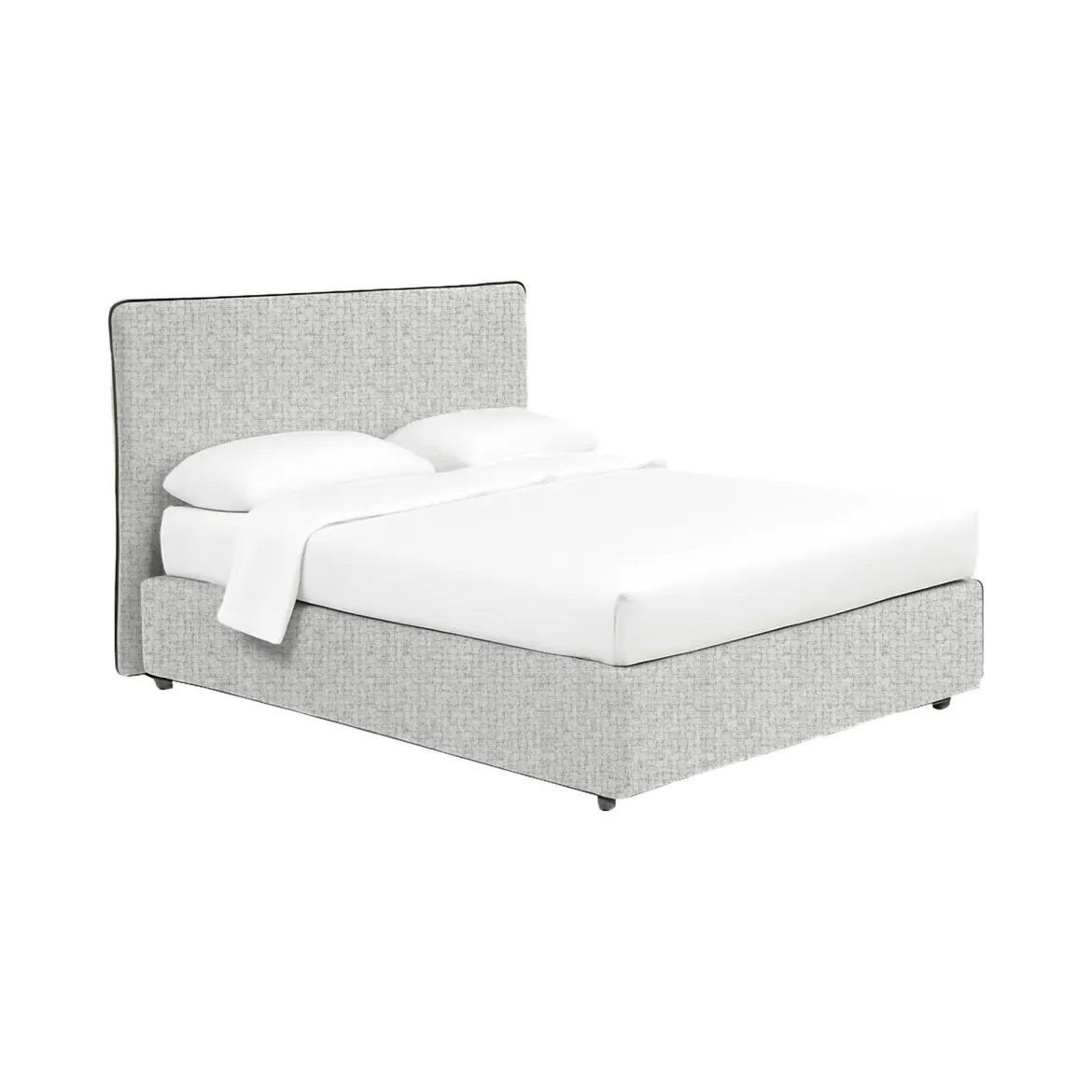 Letto Singolo Grigio Chiaro Sfoderabile Contenitore, Dimensione Materasso 90x200 cm - Cerzeto