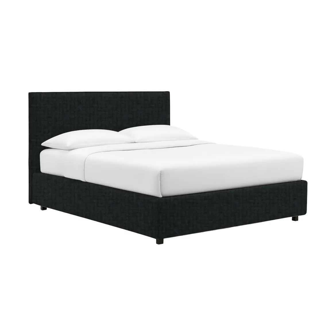Letto Singolo Grigio Scuro Sfoderabile Contenitore, Dimensione Materasso 90x190 cm - Ripi