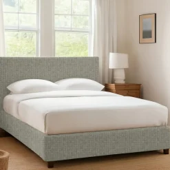 Letto Singolo Grigio Sfoderabile Contenitore, Dimensione Materasso 90x190 cm - Ripi