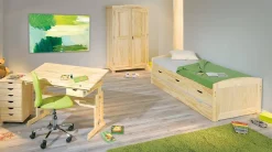 Letto Singolo Marrone Rovere Contenitore Dimensione Materasso 90x200 cm, Singolo - Tavullia
