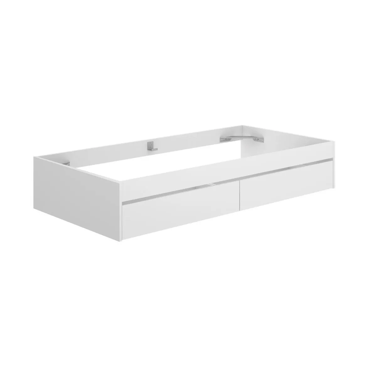 Letto singolo moderno bianco 194x95cm adatto per materasso 90x190 cm - Neki