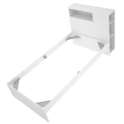 Letto singolo moderno bianco e rovere 194x146cm adatto per materasso 90x190 cm - Guillermo