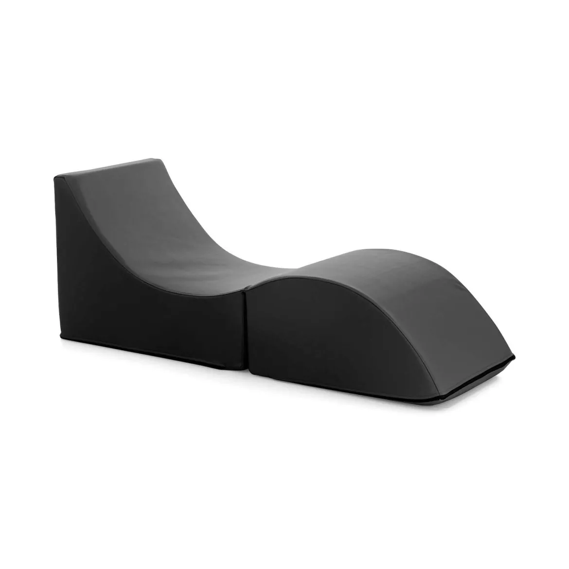 Letto singolo pieghevole design 130x50cm nero - Arbil