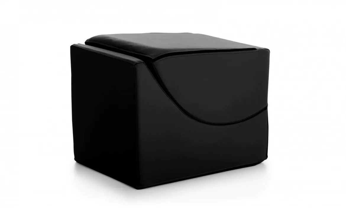 Letto singolo pieghevole design 130x50cm nero - Arbil