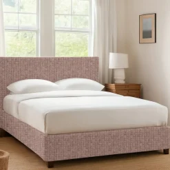 Letto Singolo Rosa Antico Sfoderabile Contenitore, Dimensione Materasso 90x190 cm - Ripi