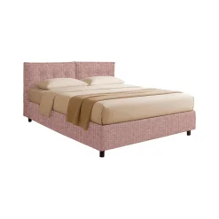 Letto Singolo Rosa Sfoderabile Contenitore, Dimensione Materasso 90x190 cm - Stazzano
