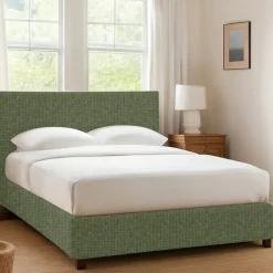 Letto Singolo Verde Sfoderabile Contenitore, Dimensione Materasso 90x190 cm - Racines