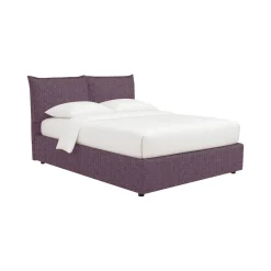 Letto Singolo Viola Lilla Sfoderabile Contenitore, Dimensione Materasso 90x200 cm - Lapedona