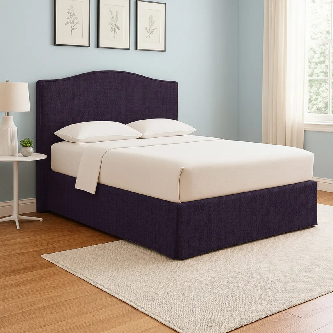 Letto Singolo Viola Sfoderabile Contenitore, Dimensione Materasso 90x200 cm - Copparo