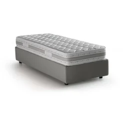 Letto una piazza con contenitore grigio 95x215 - Avova