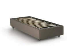 Letto una piazza con contenitore tortora 95x215 - Abruzzo