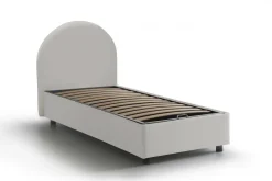 Letto una piazza contenitore bianco 95x205cm moderno - Aglie