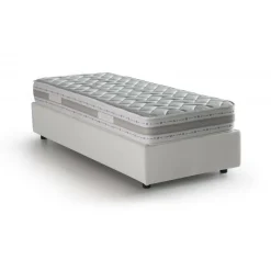 Letto una piazza contenitore bianco 95x215cm chic - Abruzzo