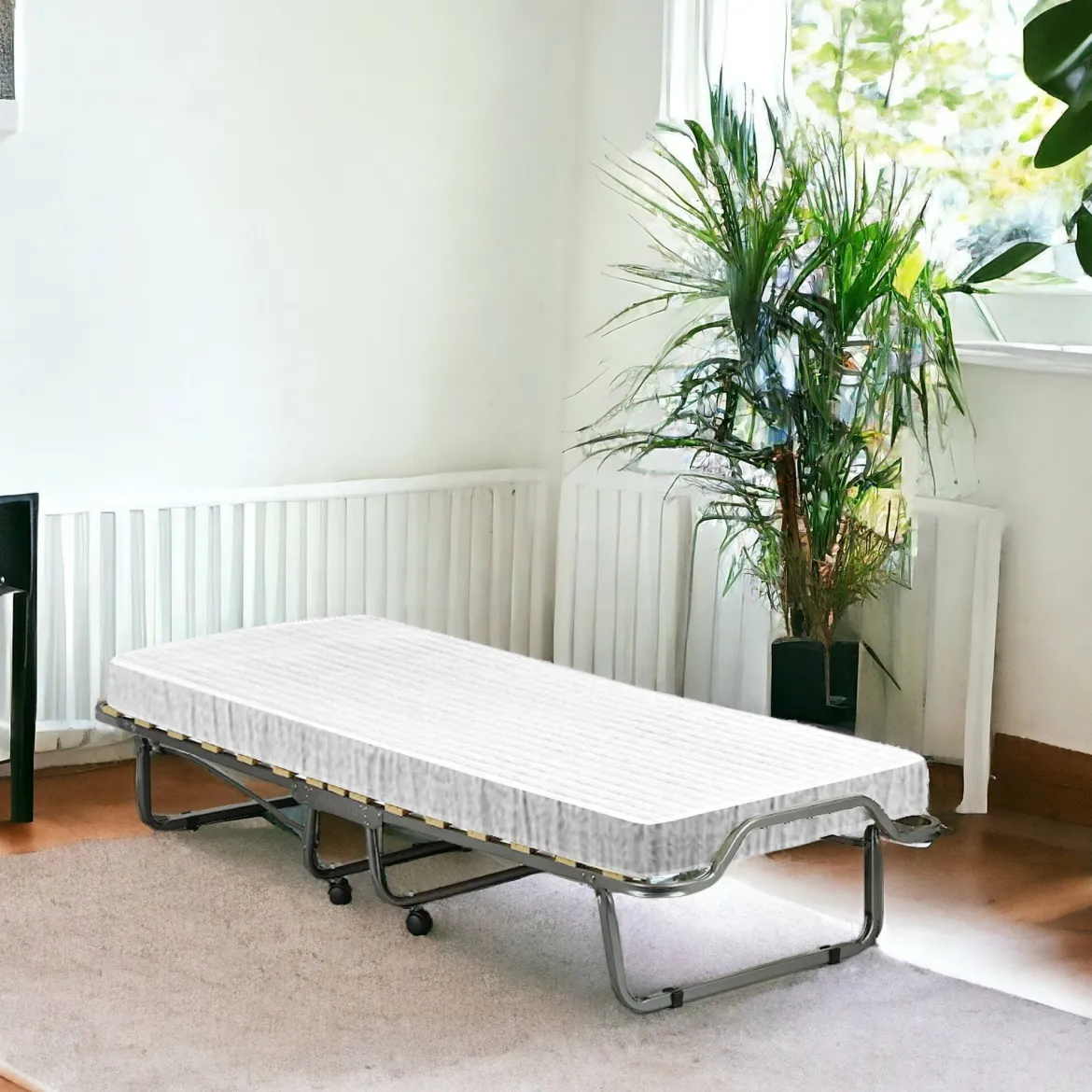 Letto una piazza pieghevole 190x80cm bianco - Ace