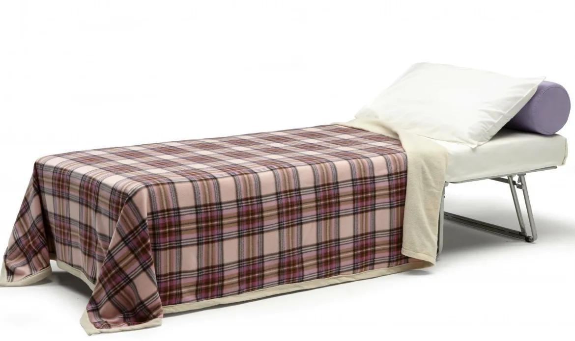 Letto una piazza pieghevole 80x80cm bianco - Abak