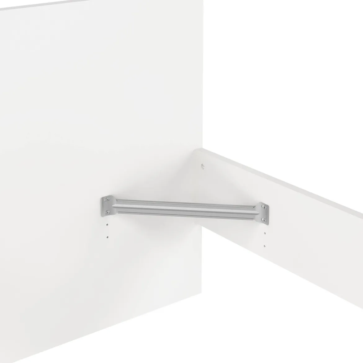 Letto un posto bianco 96x196cm adatto per materasso 90x190 cm - Assar