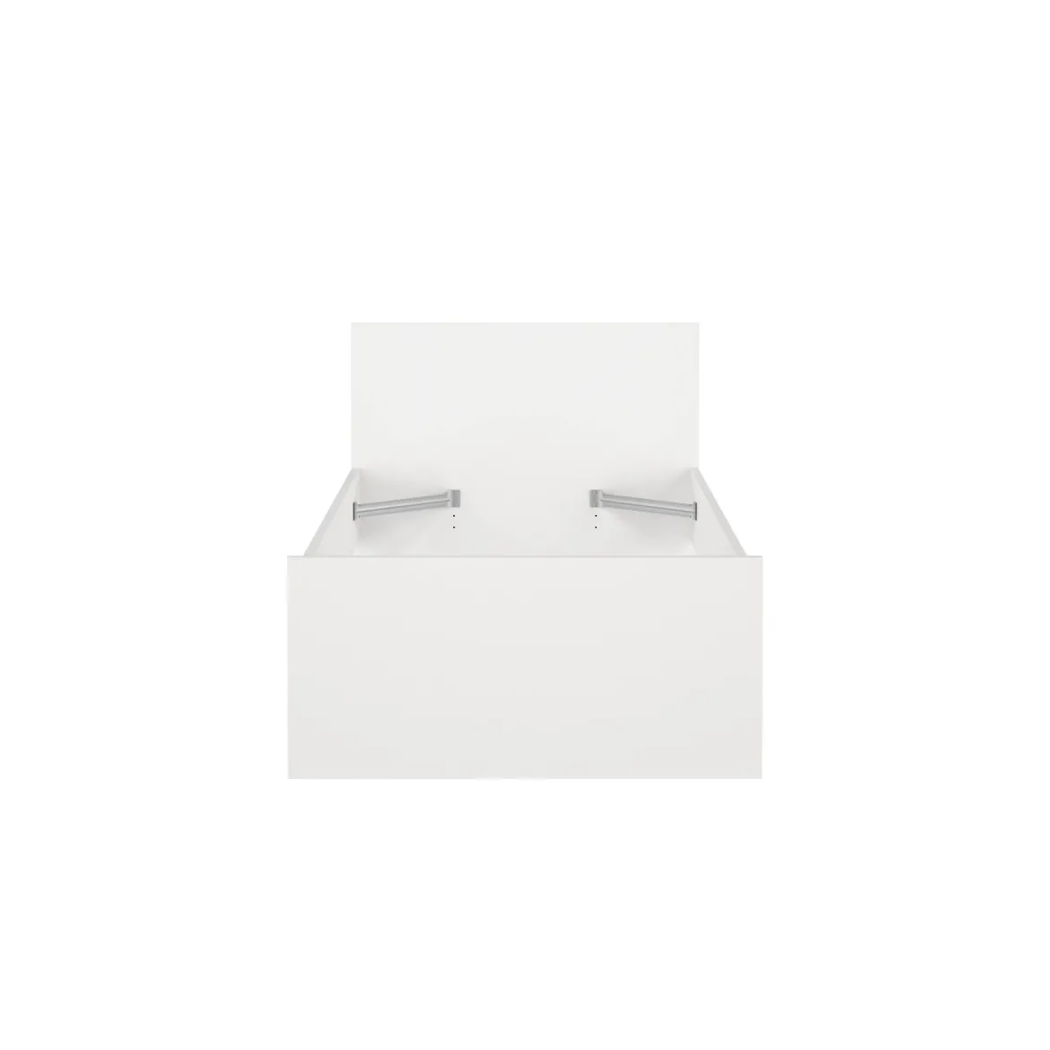 Letto un posto bianco 96x196cm adatto per materasso 90x190 cm - Assar