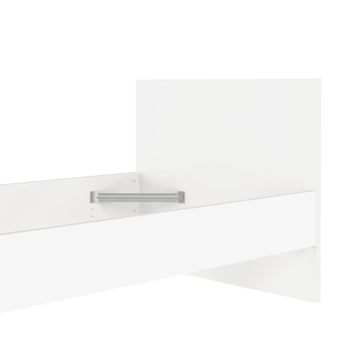 Letto un posto bianco 96x196cm adatto per materasso 90x190 cm - Assar