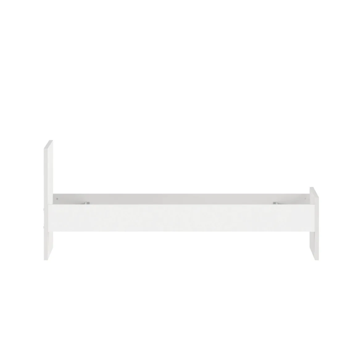 Letto un posto bianco 96x196cm adatto per materasso 90x190 cm - Assar