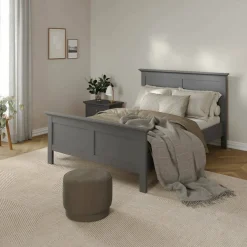 Letto un posto grigio 158x210cm rete inclusa - Clan