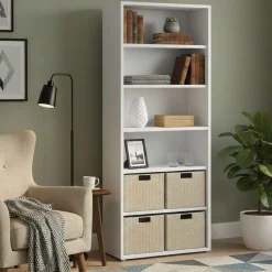 Libreria alta bianca 89x221h cm - Armon