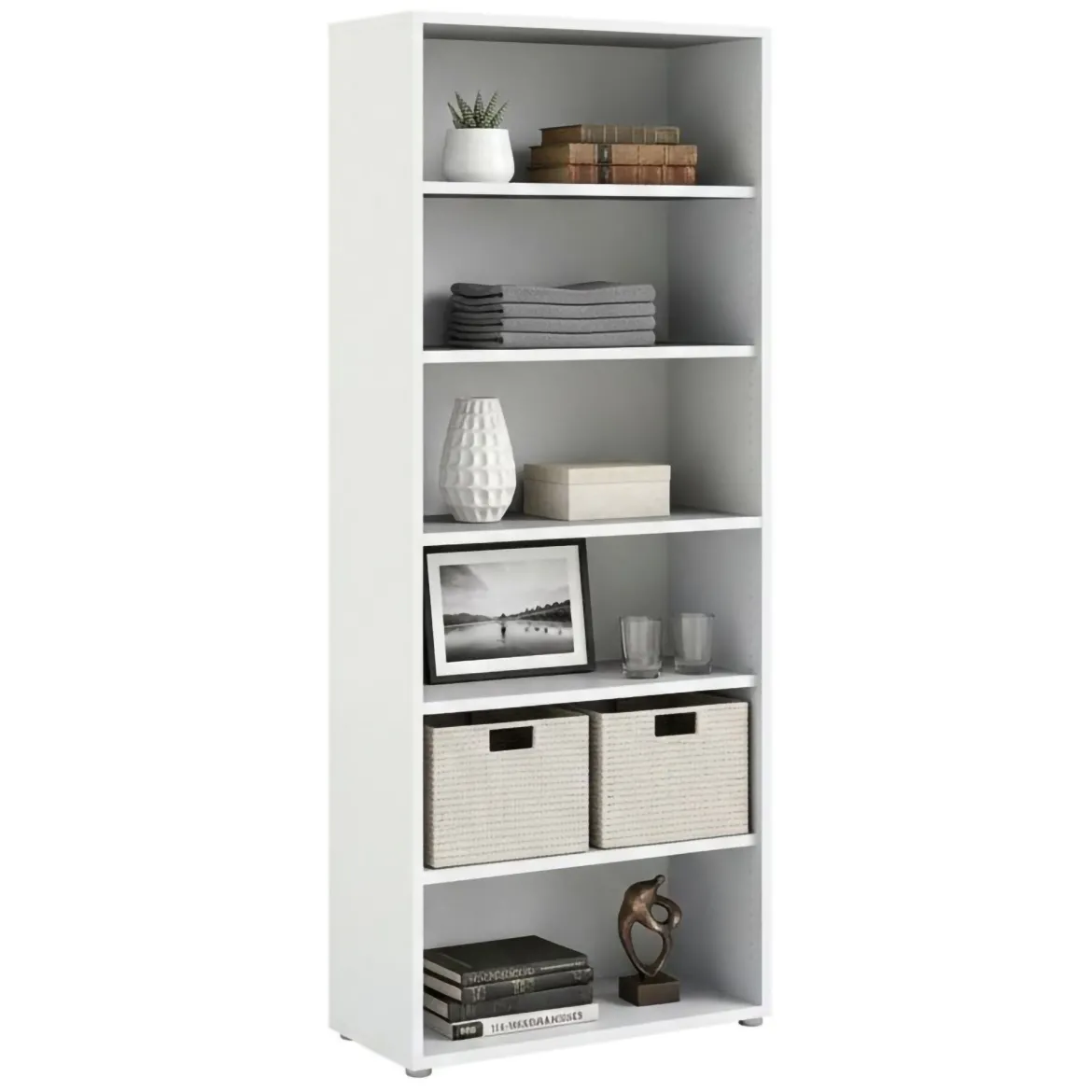 Libreria alta bianca 89x221h cm - Armon