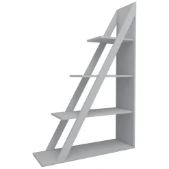 Libreria Bianco 3 Ripiani Installazione Libera 100x30x150h cm, Struttura Verticale - Camaiore