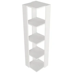 Libreria Bianco 3 Ripiani Installazione Libera 31x33x120h cm, Struttura Verticale - Clivio