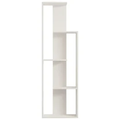 Libreria Bianco 3 Ripiani Installazione Libera 50x20x160h cm, Utilizzabile Come Divisorio Locale - Fiesole