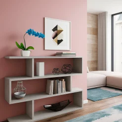 Libreria bifacciale cemento 110x97h cm - Amerigo