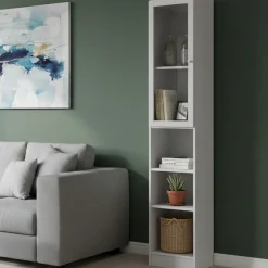 Libreria chic bianca 40x203h cm - Greg