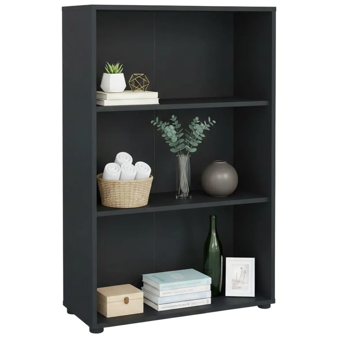 Libreria chic grigia 79x123h cm - Sparto