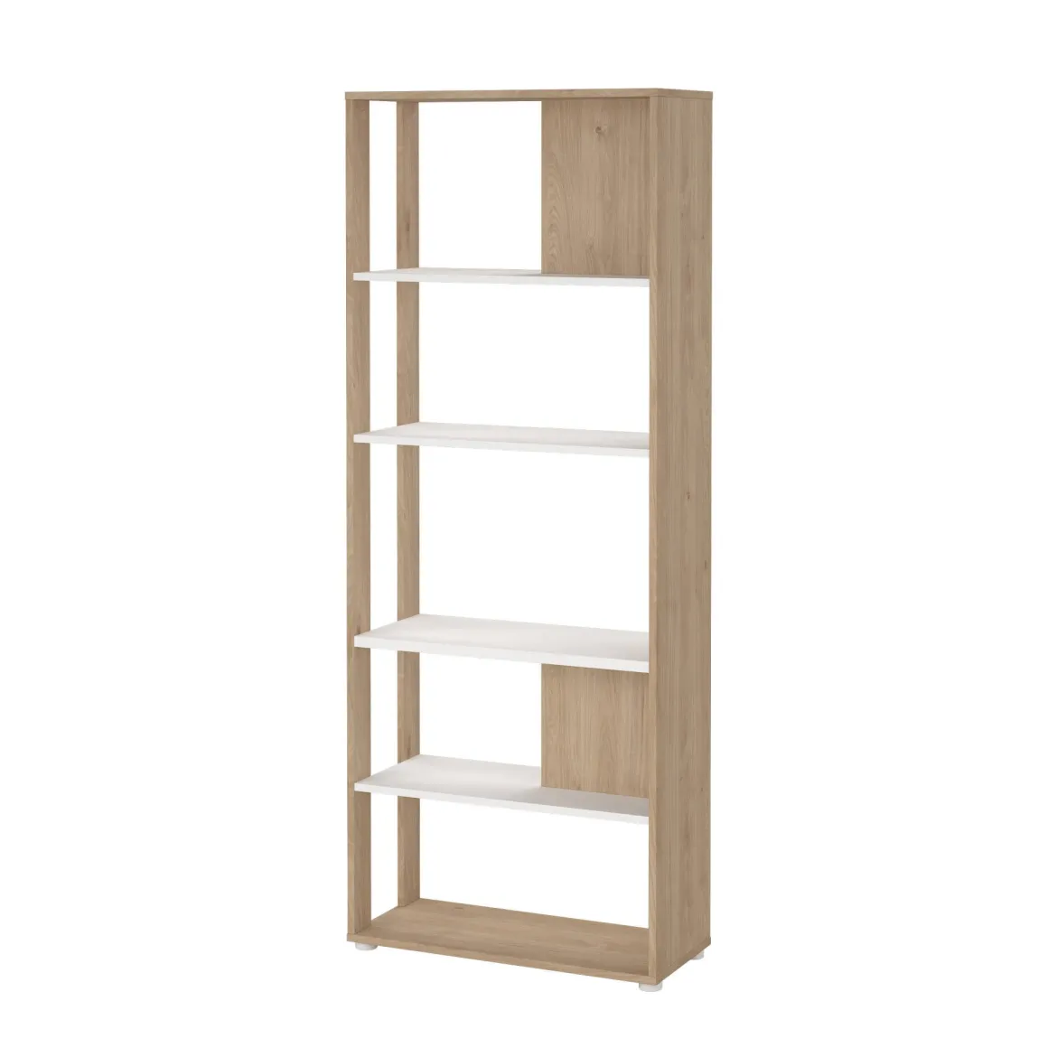 Libreria chic rovere e bianca 79x204h cm - MuGuiying