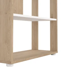 Libreria chic rovere e bianca 79x204h cm - MuGuiying