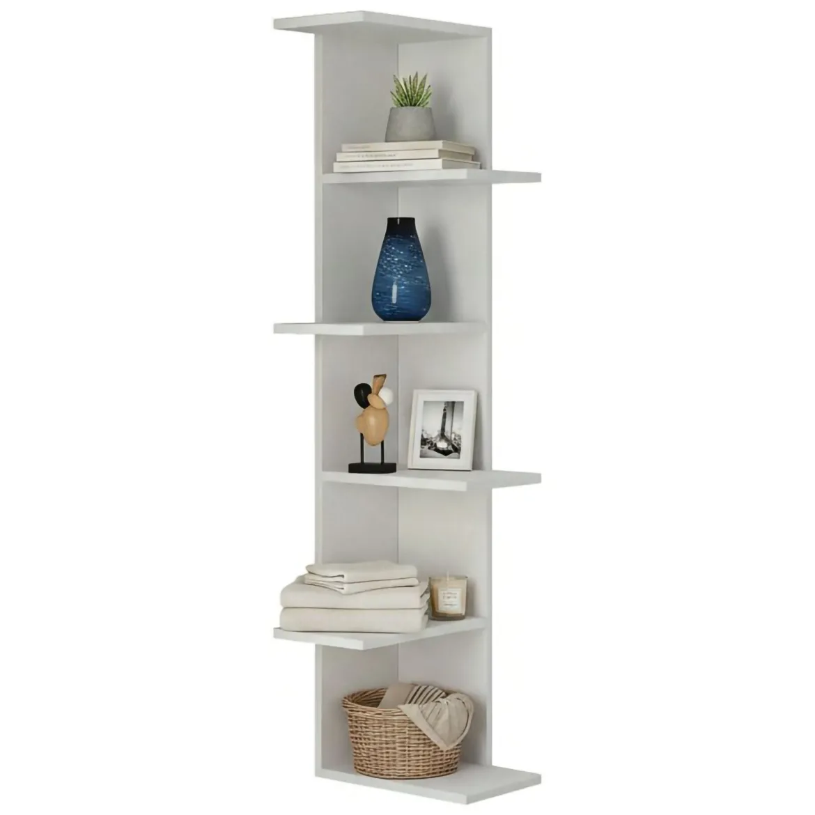 Libreria classica bianca 37x141h cm - Bud