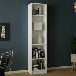 Libreria colonna bianca 40x203h cm - Albregio