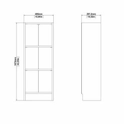 Libreria colonnina bianca 40x107h cm - Alcesti