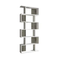 Libreria divisoria bianca e rovere 80x192h cm - Ataman